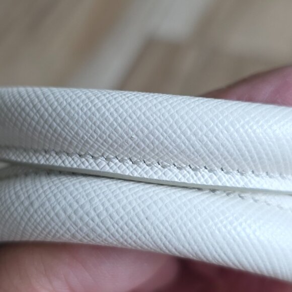 Prada  Perforated White Tote Top Handle Handbag - Picture 12 of 12